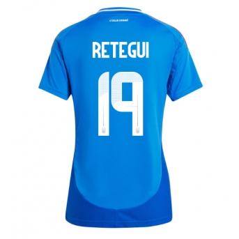 Italia Mateo Retegui #19 Maglia Gara Casa Repliche Europei 2024 Donna